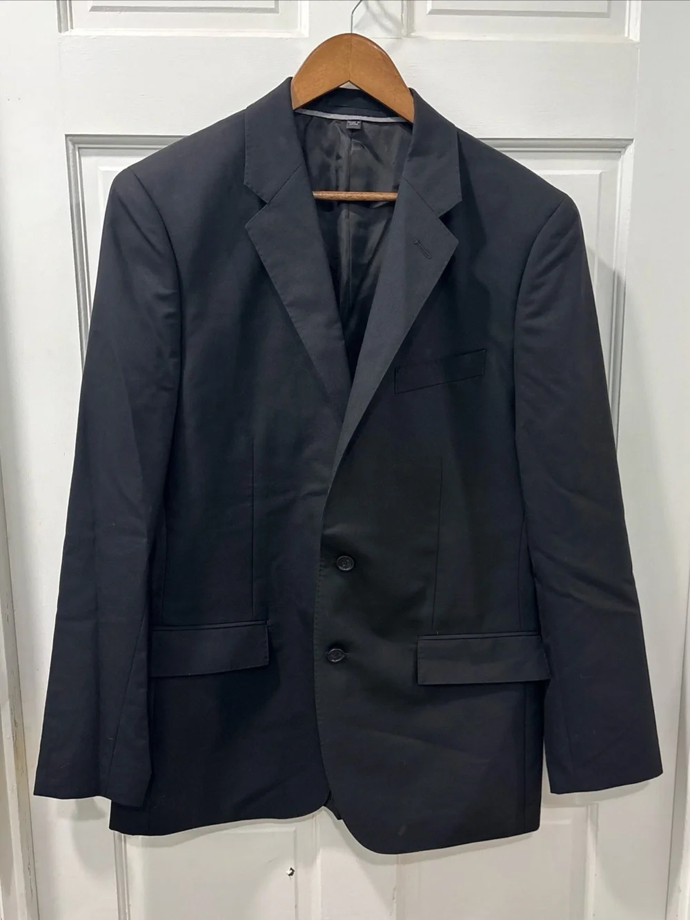 J.Crew Men’s Ludlow Slim Fit 2 Button Blazer Loro Piana Superfine Wool 42R Black